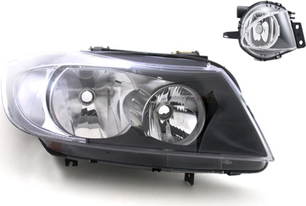 Johns, Scheinwerfer Halogen passend für BMW 3er E90 E91 01/05- 08/08 H7 H7 Re. + Nebel. 63116942748 63176948374 6948374