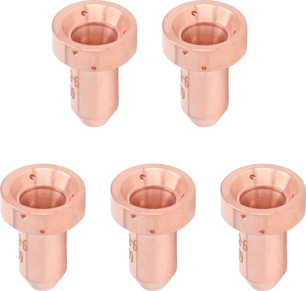 5 Stück Düsenspitze 9?8252 Messing Düsenspitzen Ersatz für SL60 SL100 Plasma Schneidbrenner