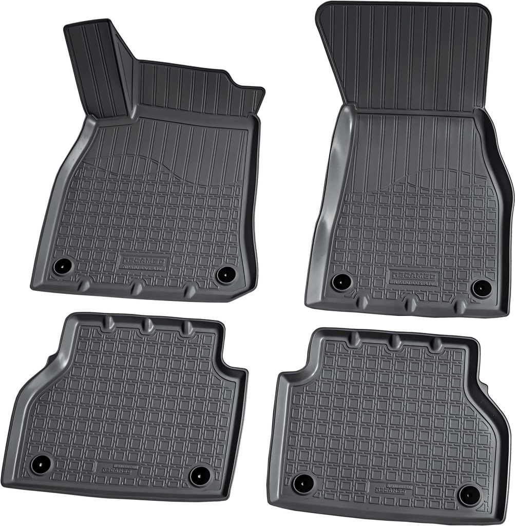 Gummi Fussmatten für AUDI A6 C8 Limo | Avant | BJ ab 2018> | passgenau + Rand