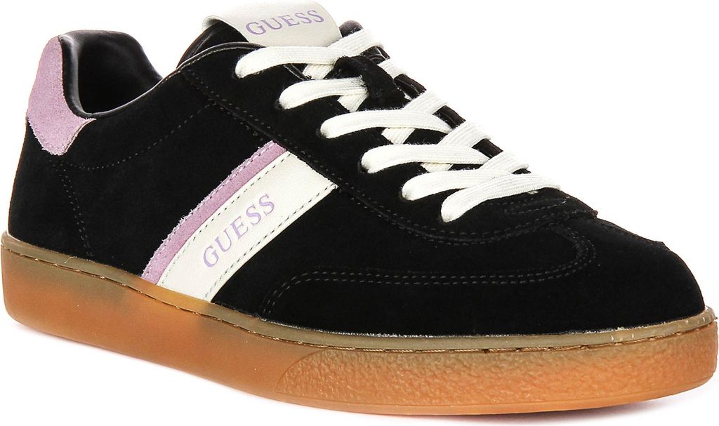 Guess Nolinas Retro Sneaker in Schwarz für Damen – 4 UK - 37 EU - 6.5 US / Black