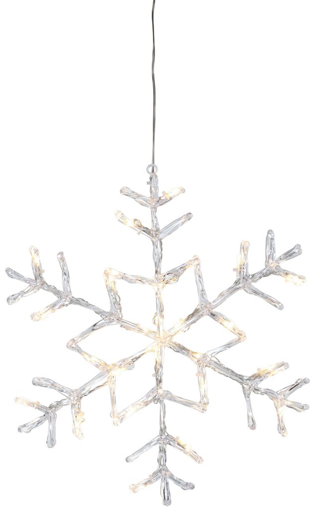 LED-Acryl-Schneeflocke 'Antarctica', 24 warm white LED, Produktbild 