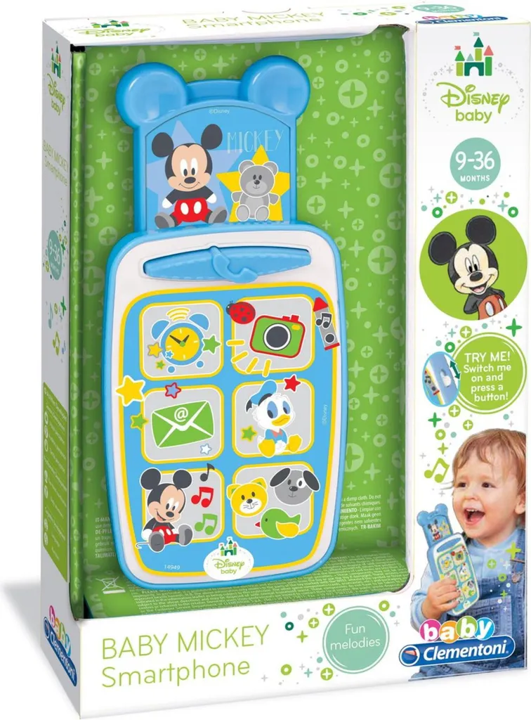 Smartphone Disney Baby Mickey - Jouet imitation pour bébé dès 6 mois