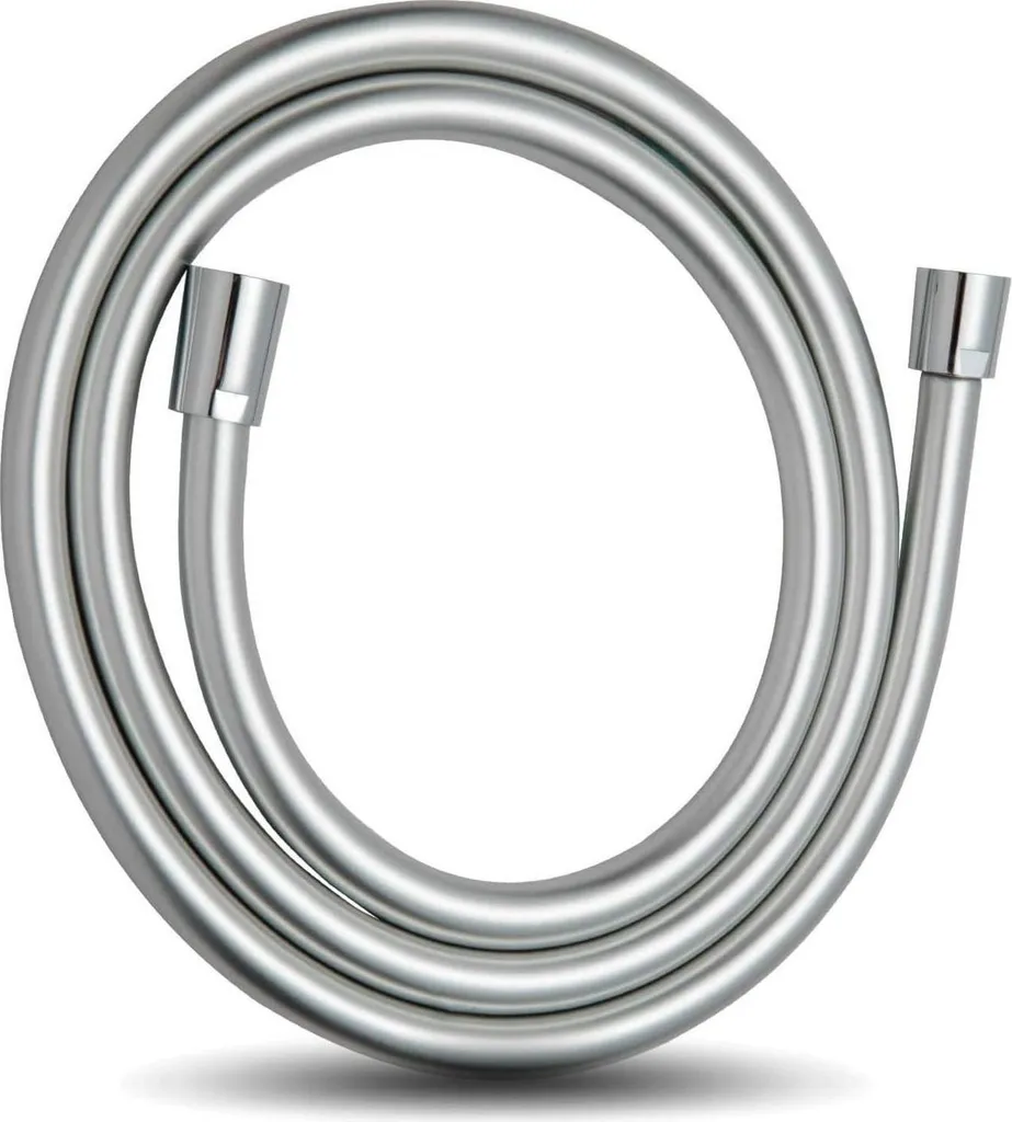 Tubo per Lavatrice e Doccia 2m PVC Argento - Alta Pressione e Anti-Rottura