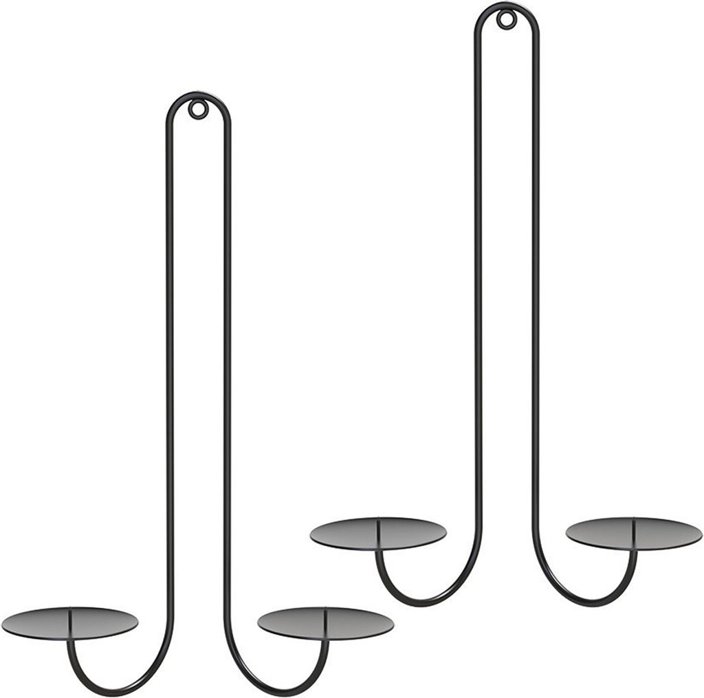 Eisen-Kerzenleuchter im Waage-Stil, Wandkerzenhalter, hängender Kerzenhalter für Wohnzimmer, Esszimmer und Kamindekor