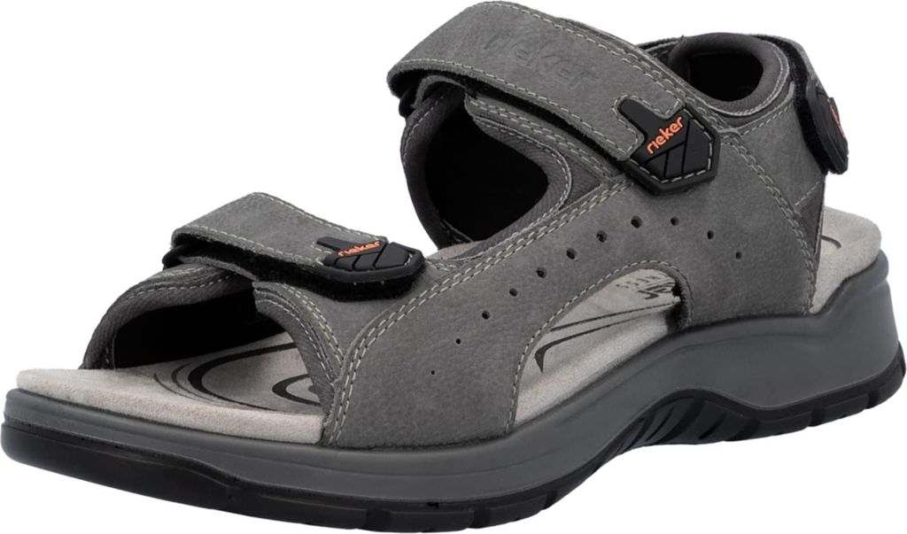 Rieker Trekkingsandalen Herren 31393836393137 Grau 45 EU