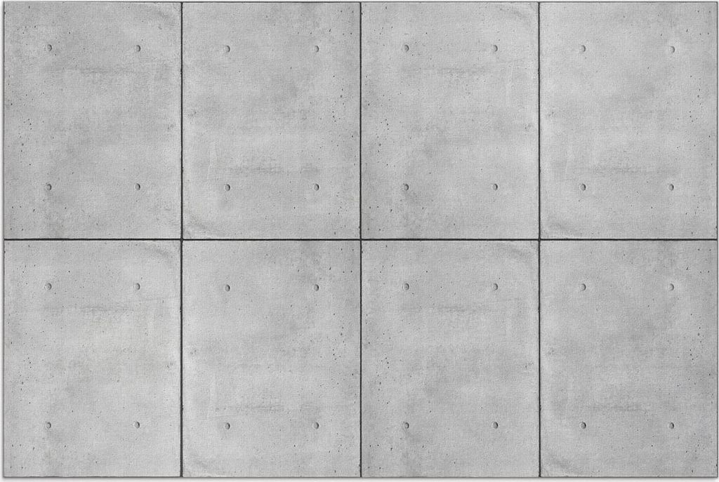 Rohe Betonplatten, Industriestil – Vinylteppich – 100x150 cm – Outdoor Teppich – Terrasse – Wetterfest – Modern