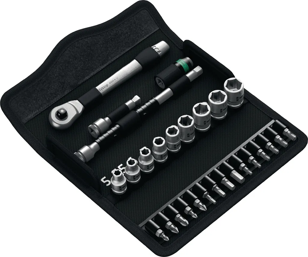 Wera 05004018001 Zyklop 8100 SA 8 Set Cricchetti Metallo 1/4"