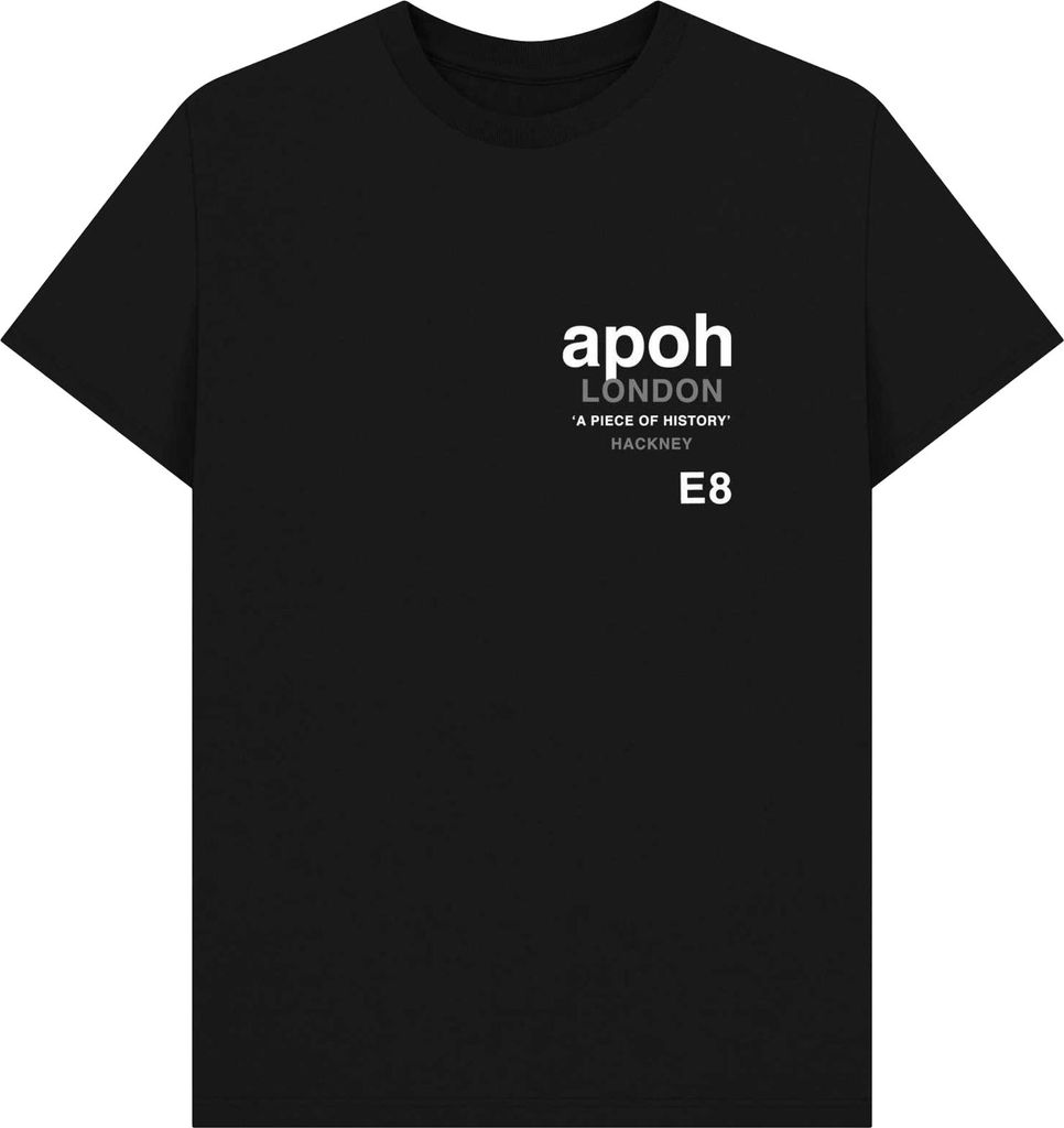 Apoh - "Hackney" T-Shirt für Herren/Damen Uni PN1707 (XXL) (Schwarz)