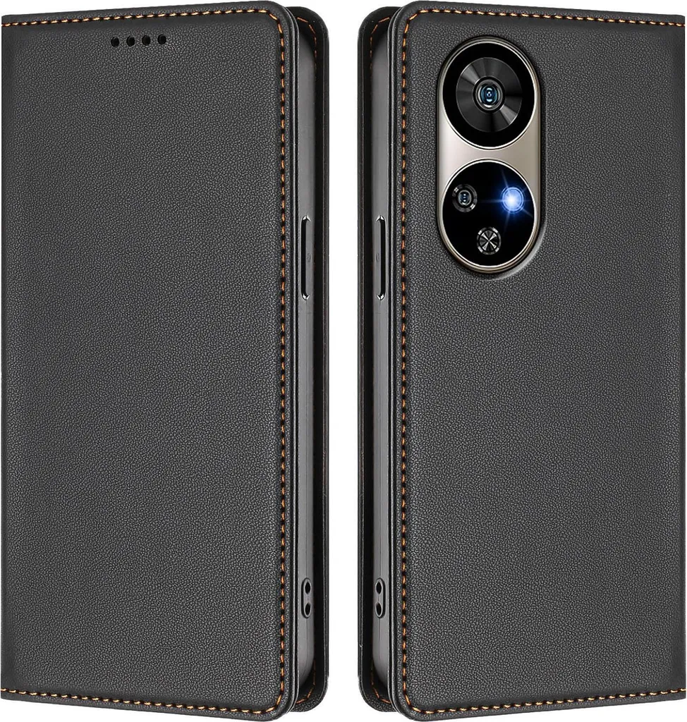 Cover Ulefone Note 17 Pro: Flip Case con Stand - Protezione Top Nera