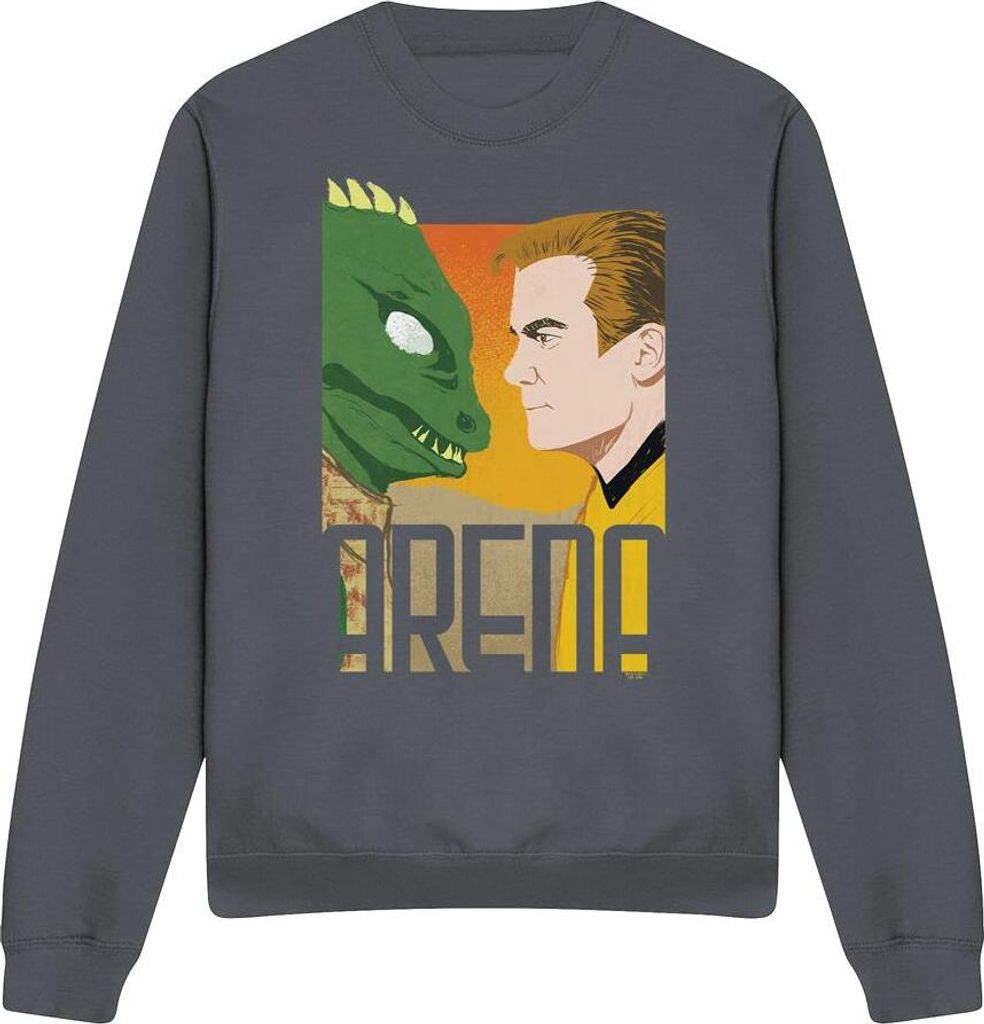 Star Trek - "Arena" Sweatshirt für Herren/Damen Uni TV11310 (XXL) (Holzkohle)