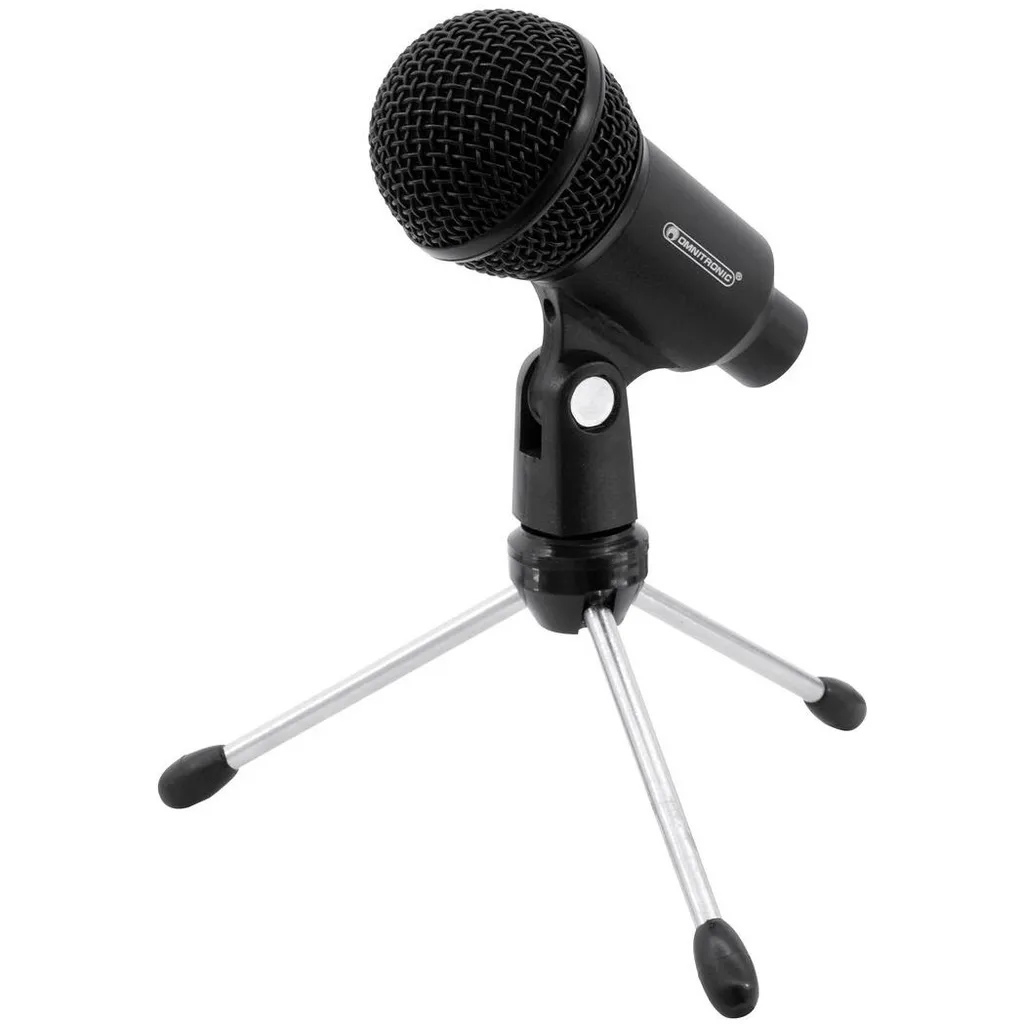 Pied de Micro pour Bureau Omnitronic KS-3 Idéal Streaming et Podcast - 2