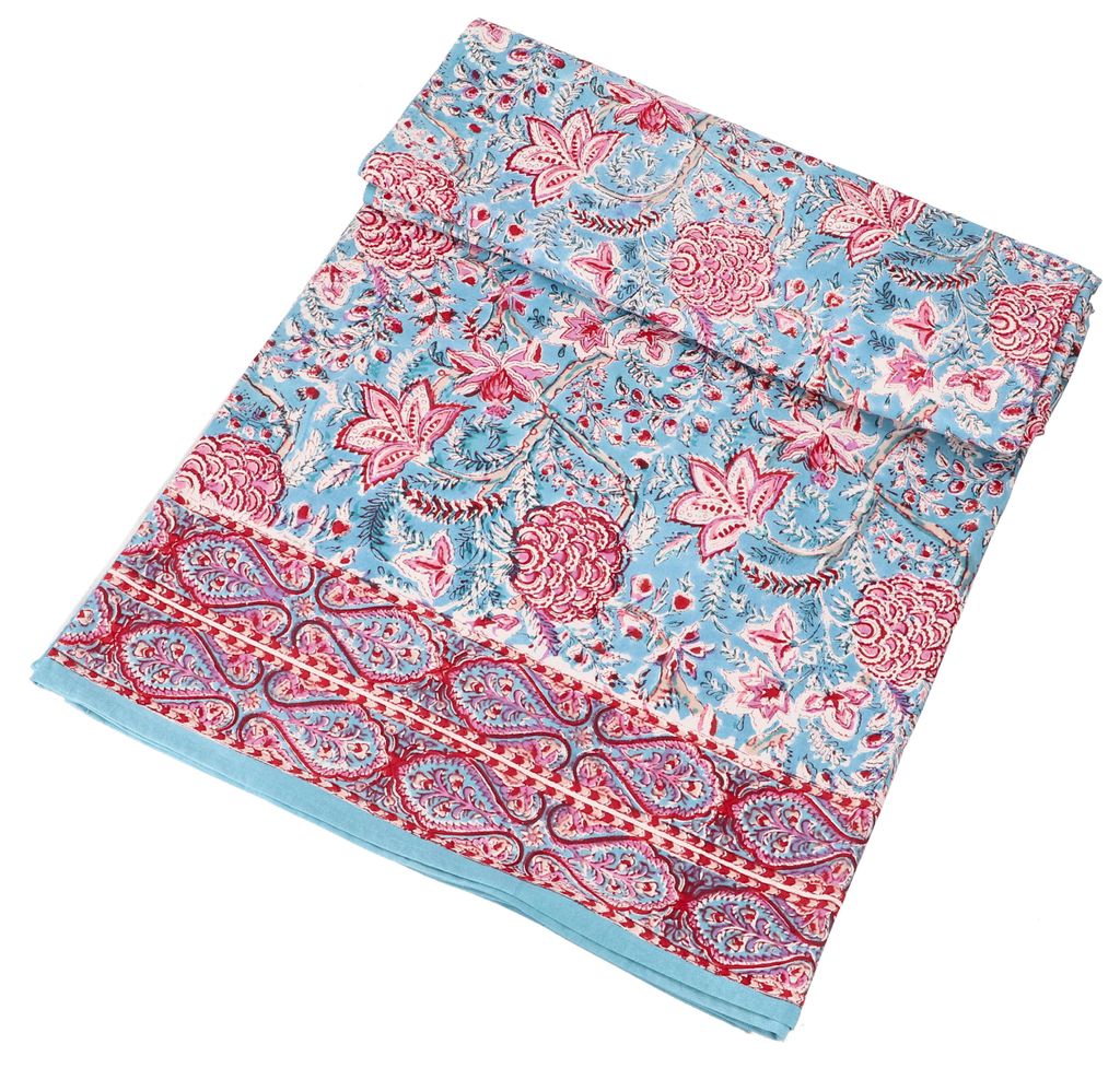 Blockdruck Tagesdecke, Bett & Sofaüberwurf, Produktbild 