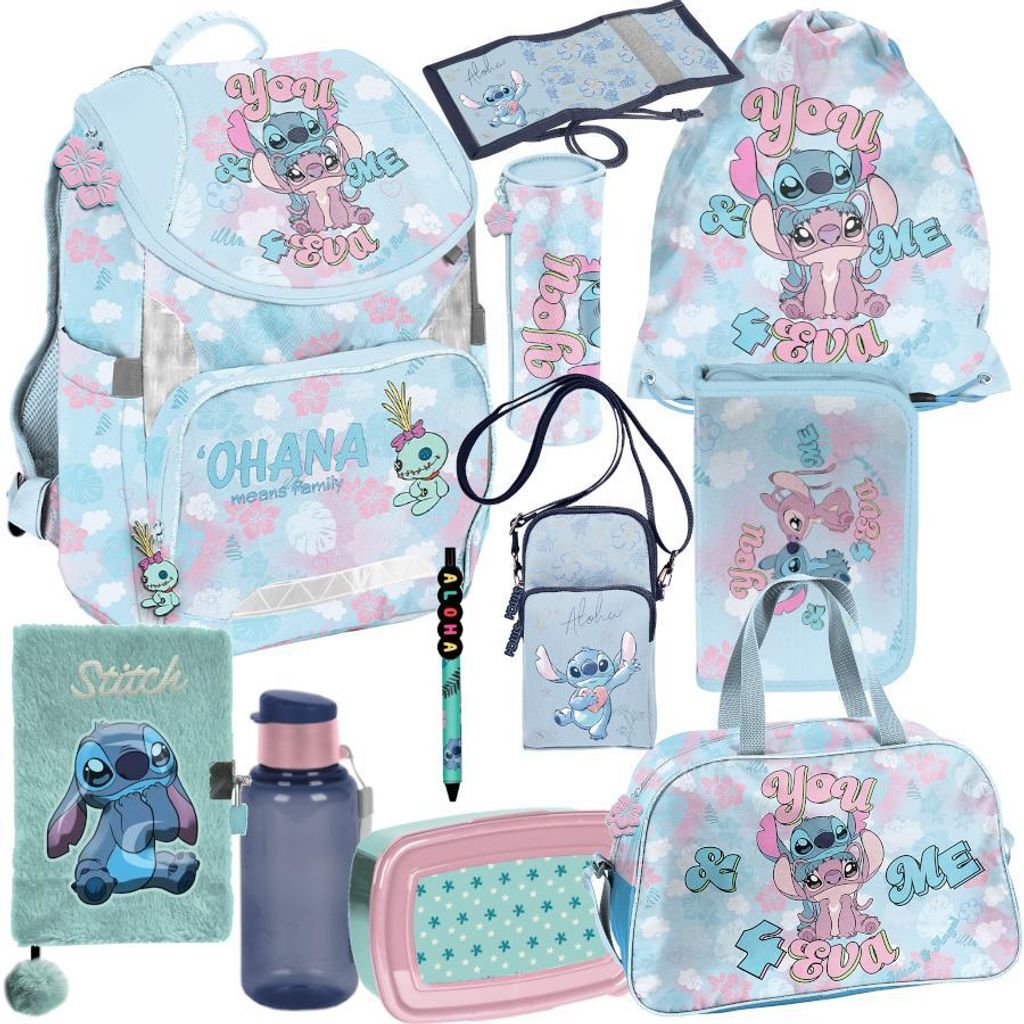 Mega set scuola XXL - Stitch Disney | Set di zaini da 10 Immagine del prodotto 
