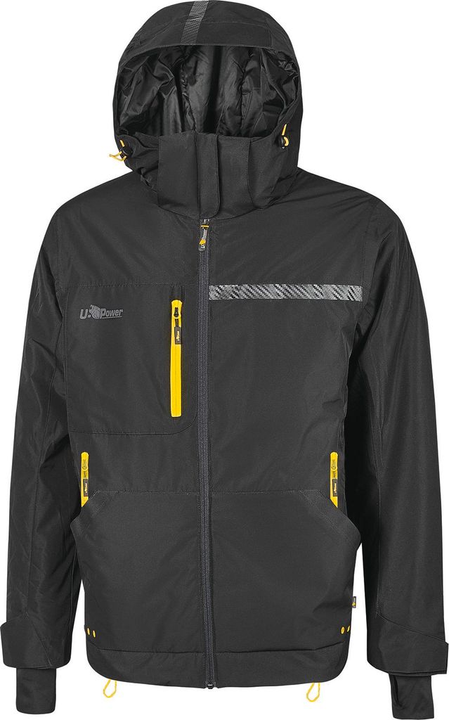 U-POWER Arbeitsjacke Wink schwarz carbon 5XL