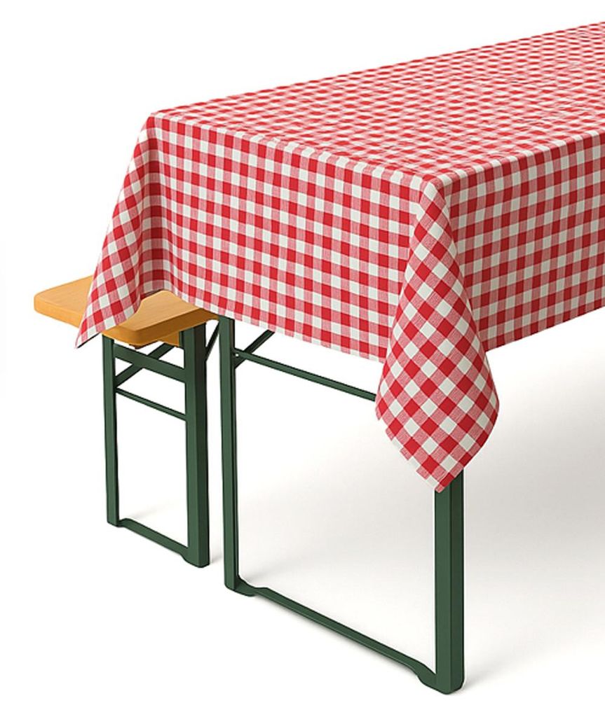 Tischdecken für Biertische Landhaus  kariert  20 mm - Produktbild 