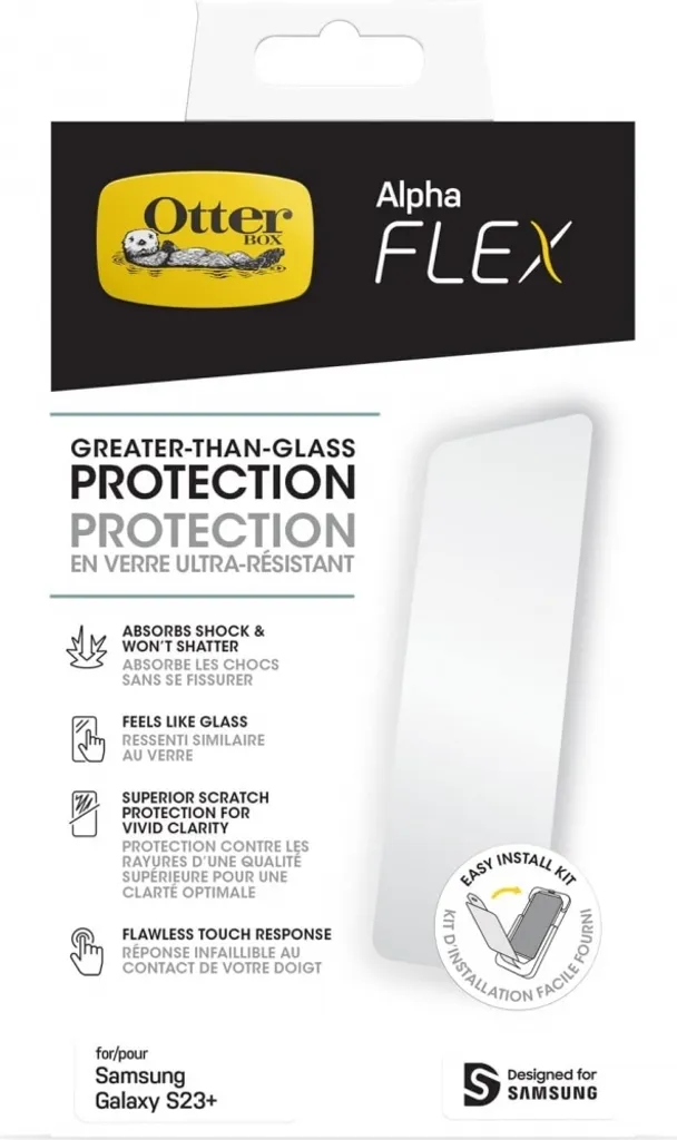 Évitez les Rayures sur Galaxy S23+ avec le Film OtterBox Alpha Flex