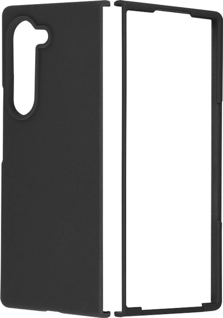 Techsuit Black Silicone Back Cover Hlle fr Samsung Galaxy Z Fold 6 - Schwarz