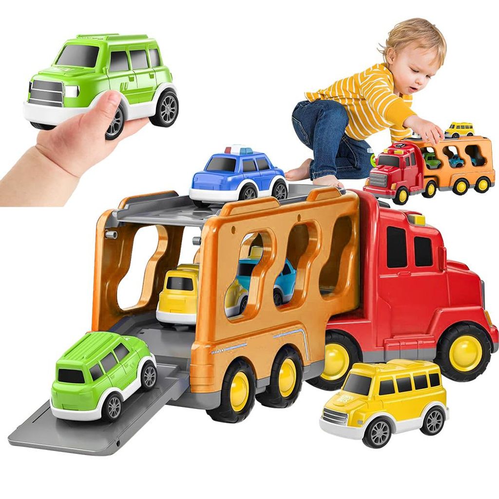 5-in-1 LKW Kinderspielzeug Auto Spielzeugauto für Kleinkinder , Autotransporter Spielzeug Auto 2025