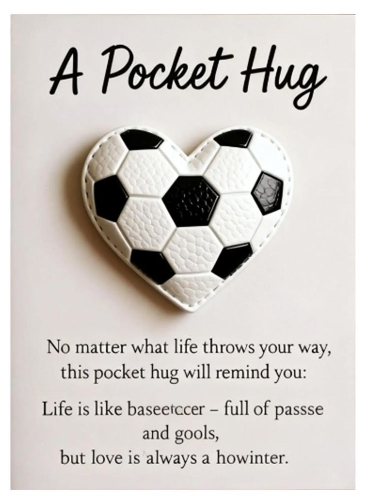 Golf-Taschenumarmung mit Karte, herzförmiger Softball-Golfball, Taschenumarmungs-Token, Ermutigungsgeschenk für Softball-Liebhaber, Golfer und Sp...