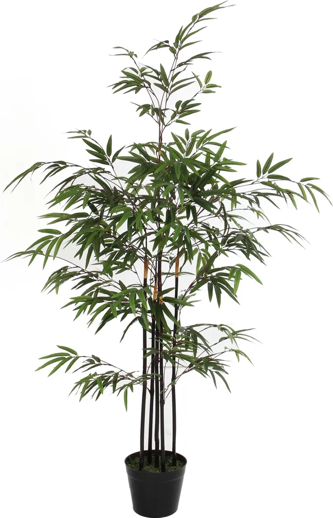 Mica Decorations Bambou Plante Artificielle Verte H120 x D75 cm