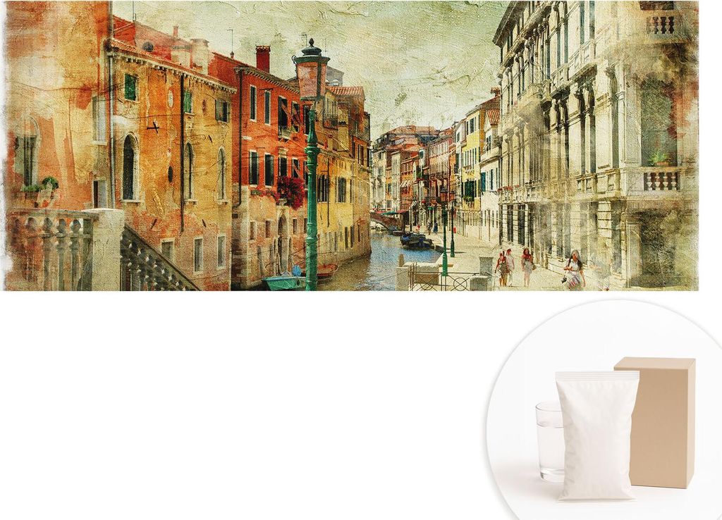 Fototapete - Wandbilder für Wohnzimmer - 208x146 cm - Dekorative Wandfolie - Modernes Design für Wanddekoration - Tapeten für Innenräume - Stad...