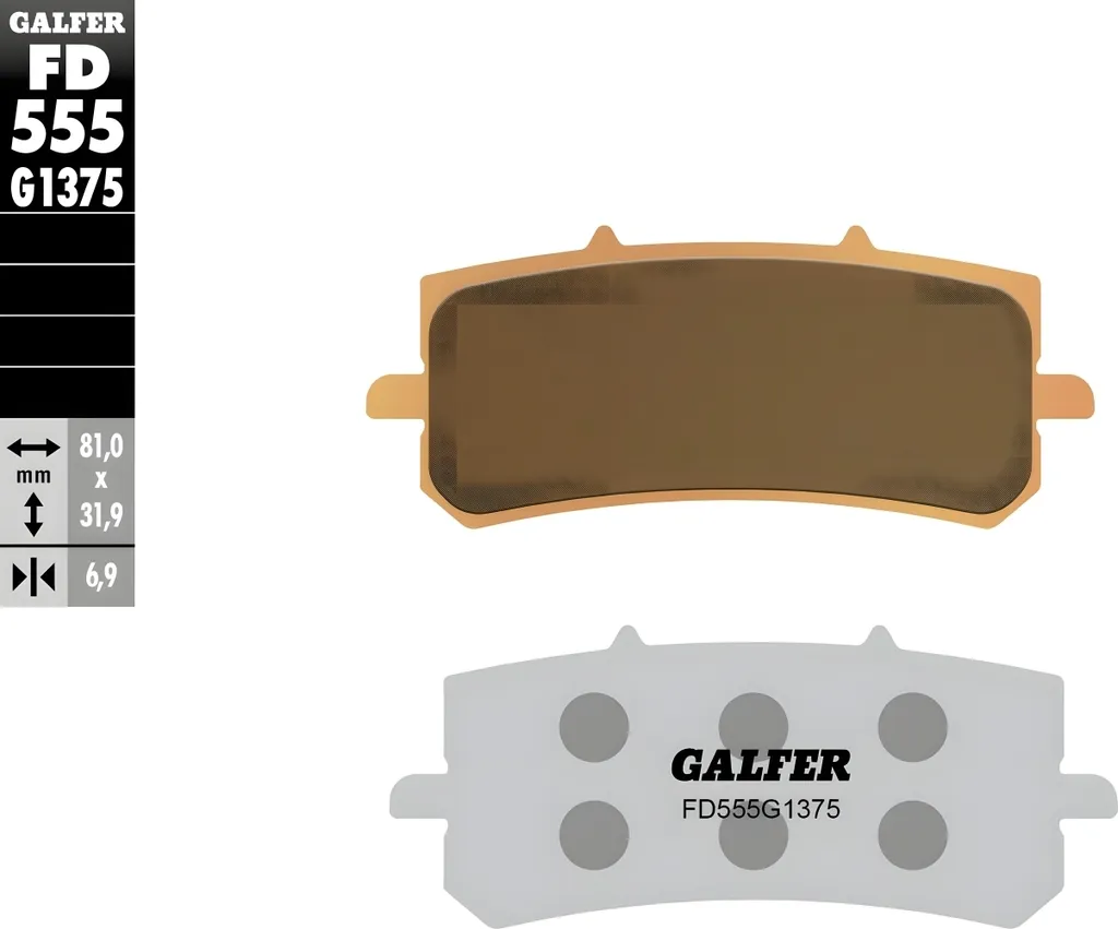 Plaquettes de frein Galfer FD555G1375 métal fritté Keeway Vieste Sport