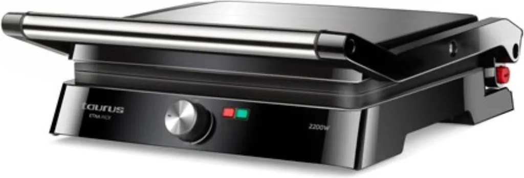Grill électrique Taurus Etna 2200W en acier inoxydable pour grillades