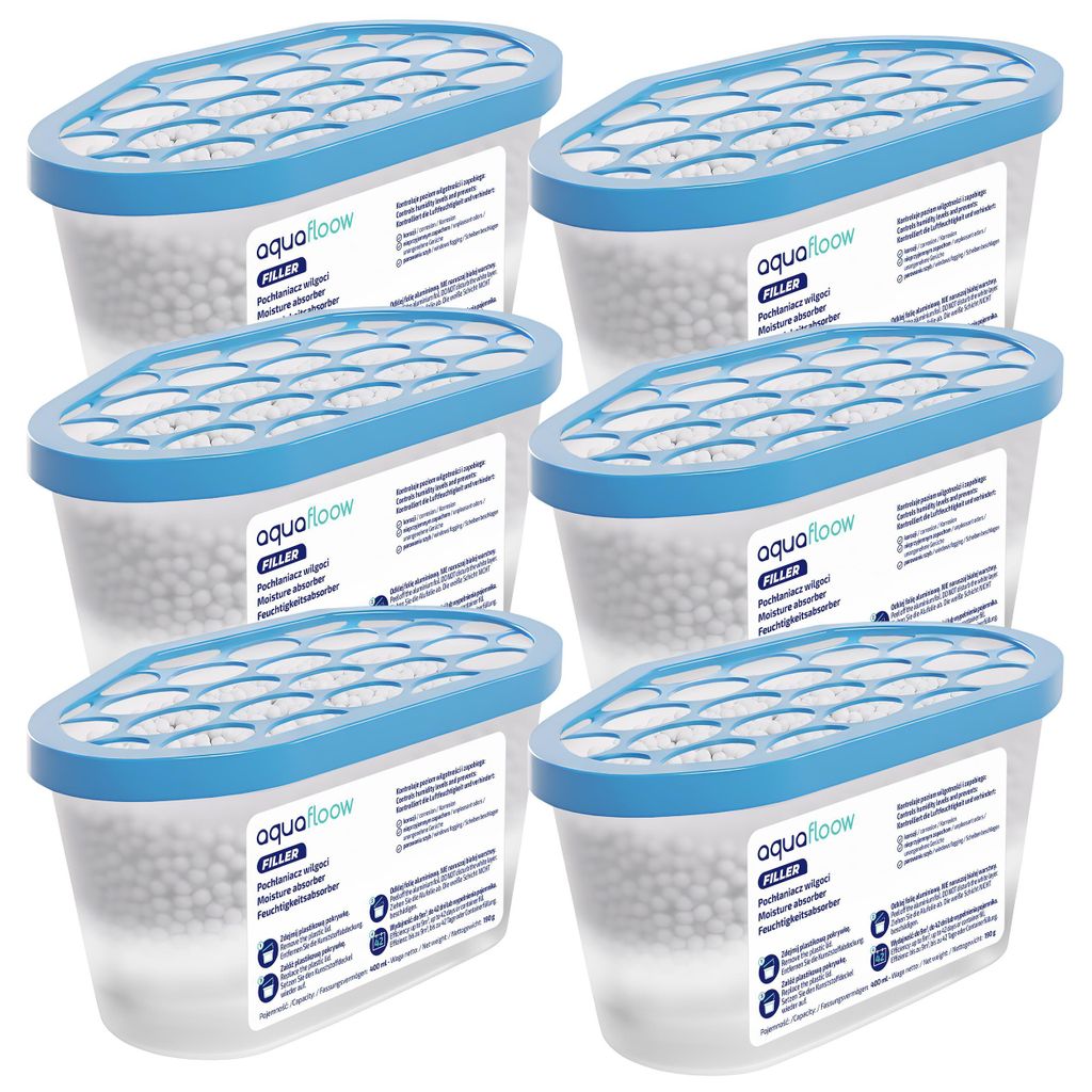 6 déshumidificateurs de 400 ml – Absorbeurs d'humidité pour Image du produit 