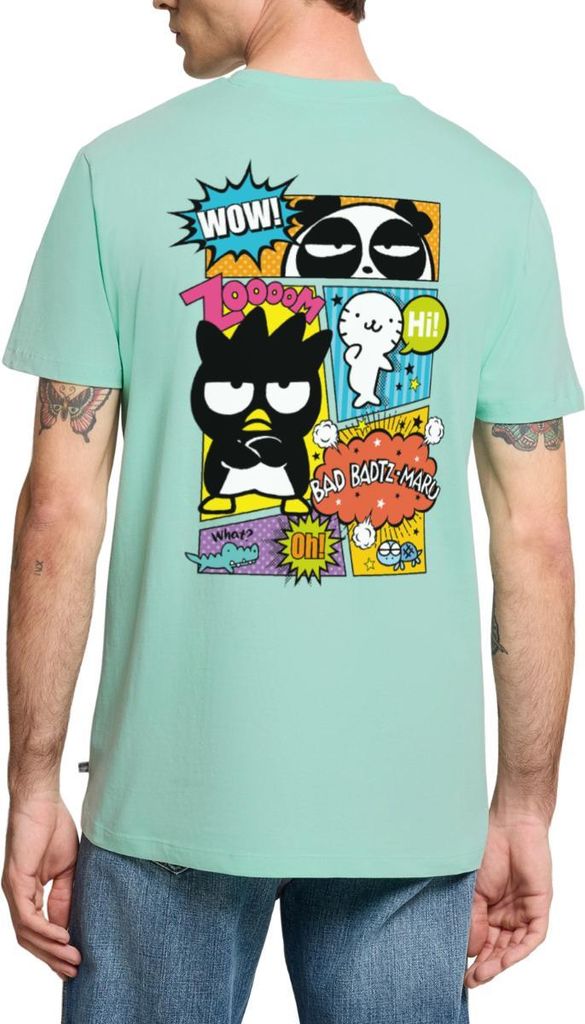 Spreadshirt Bad Badtz-Maru Mit Freunden Im Comic Stil Männer Premium T-Shirt, XXL, Mint
