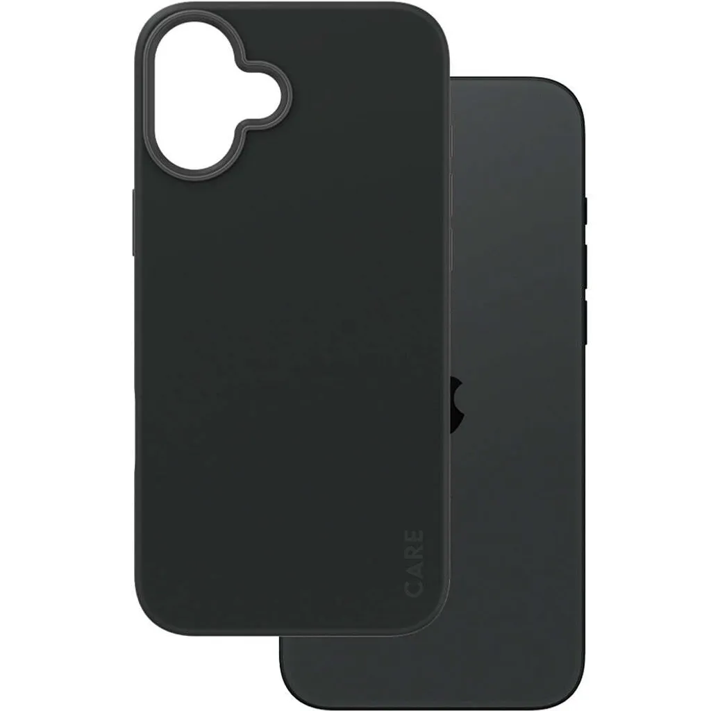 Cover iPhone 16 Plus MagSafe PanzerGlass CARE Nera - Anti-Shock Certificato