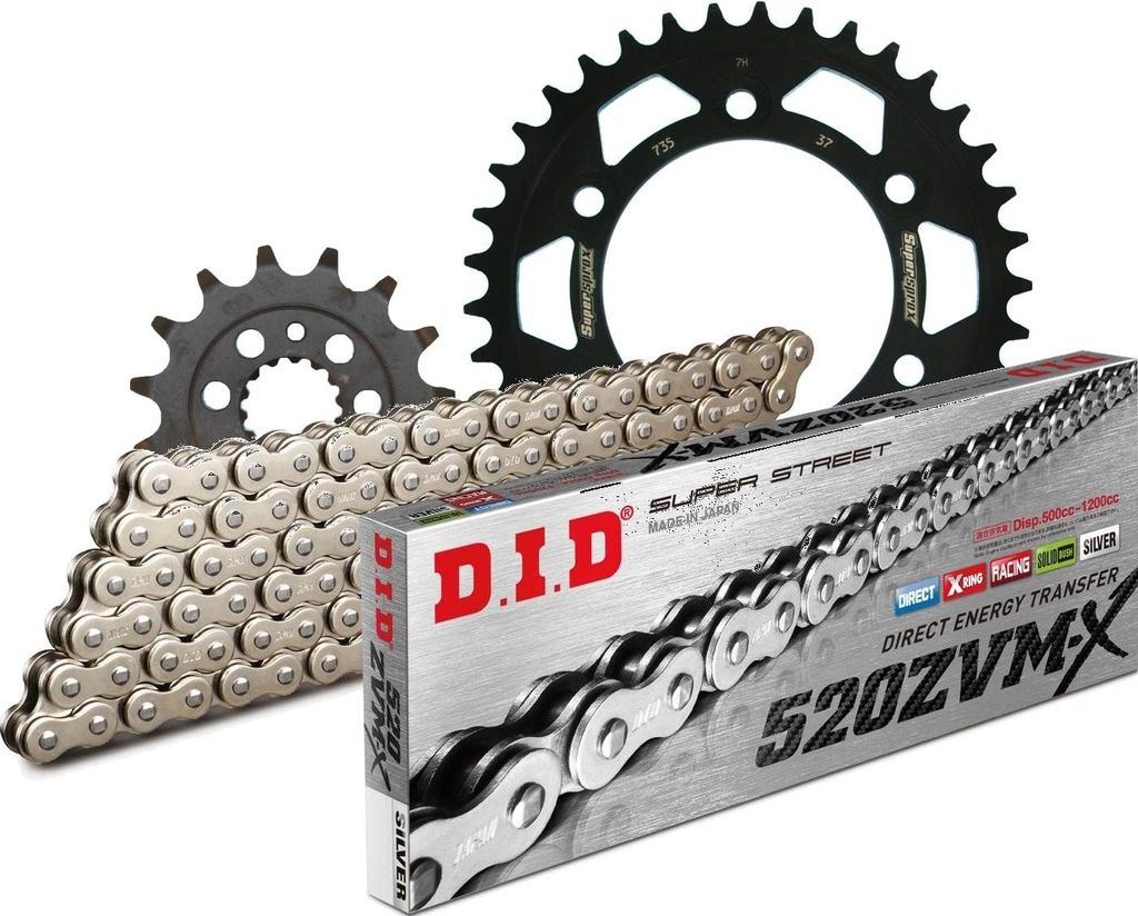 DID Kit Stahl Kompatibel mit DUCATI 750 SS 91-98/888 Strada 93-94/... 15-37-096 DID520ZVM-X(S&S) Niet