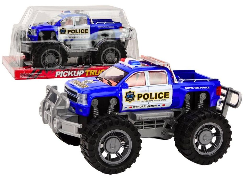 INNY Samochód Policyjny Pickup Niebieski Terenowy Wóz Policji