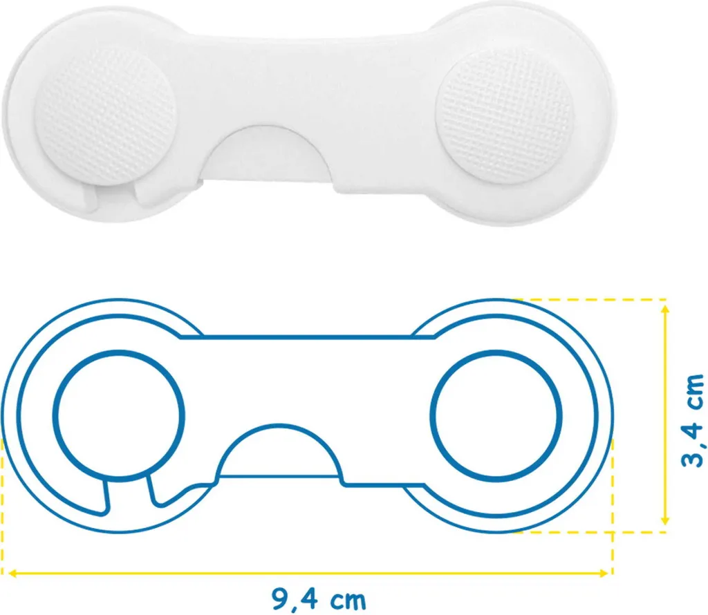 Sécurité Enfant pour Meubles Sipo SBS215 Protection Transparente - 11