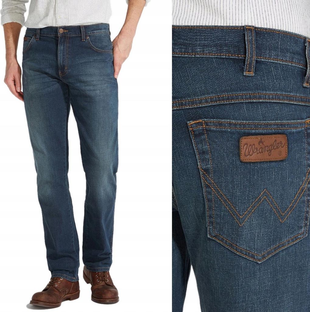 Wrangler TEXAS Vintage Tint klassische gerade Denim-Hose Produktbild 