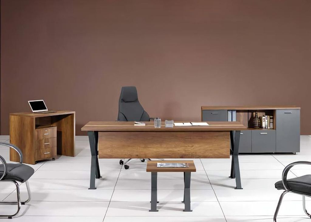 Arbeitszimmer Set Büro Möbel Einrichtung Schreibtisch Sideboard Couchtisch 5tlg.