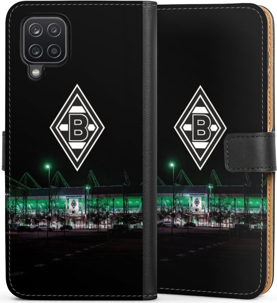 DeinDesign Klapphülle für Samsung Galaxy A12 Handytasche Lederhülle Tasche Borussia Mönchengladbach Offizielles Lizenzprodukt Stadion
