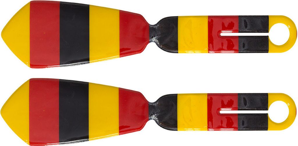 Kofferanhänger Deutschland Krawatte 2er Set Namensschild für Koffer Gepäckanhänger mit Adressfeld reißfester Kunststoff für Reisetasche und T...