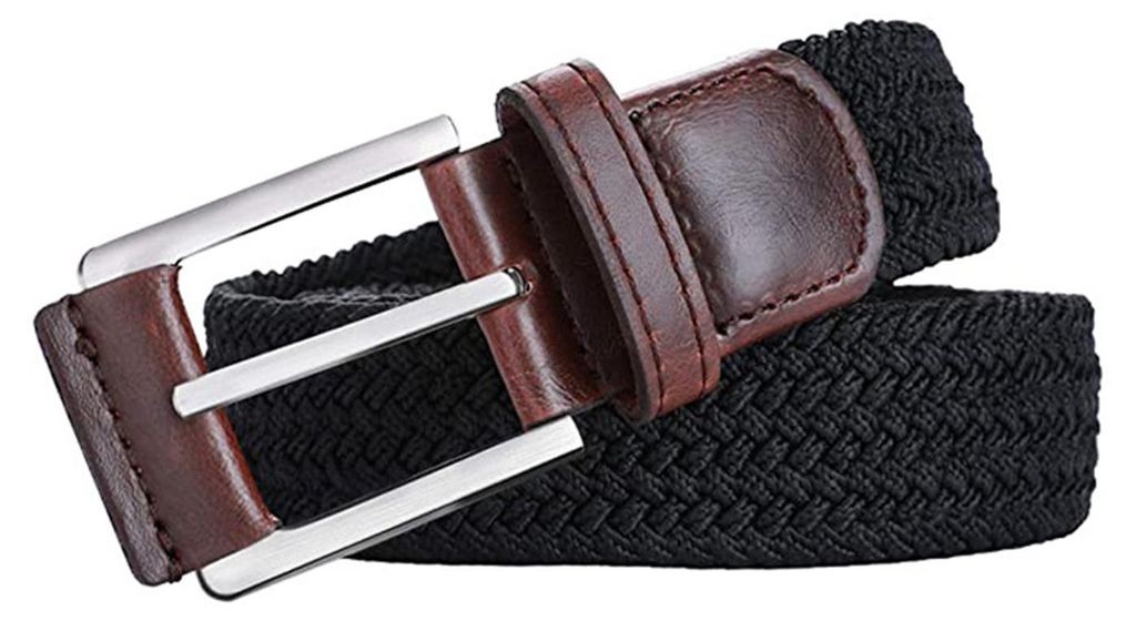 Herren-Freizeitgürtel aus Canvas, gewebt, geflochten, elastischer Bund, lässiger Outdoor-Arbeitsgürtel für Hosen und Jeans