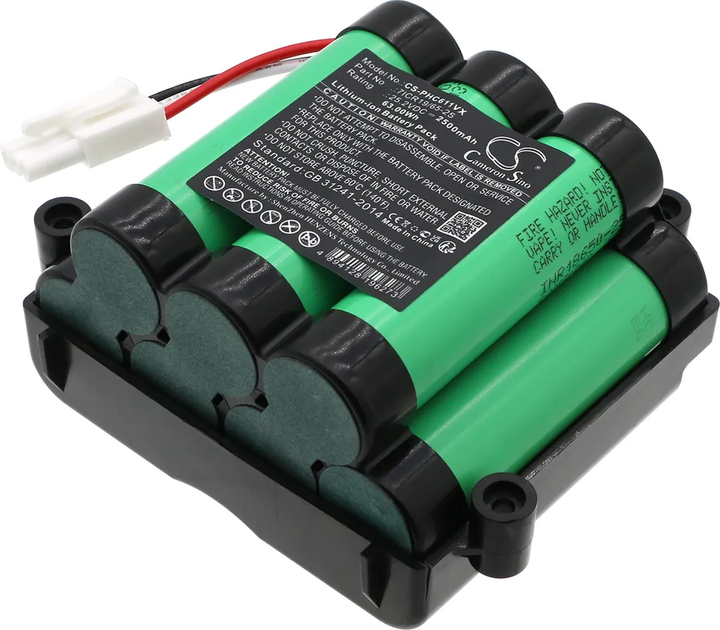 Batterie pour Philips FC6170 PowerPro Uno remplace 7ICR19/65-25 Li-Ion