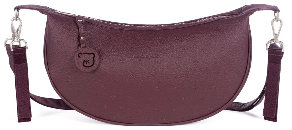 Sac de promenade London Bordeaux 38x20 cm - Idéal pour sorties bébé