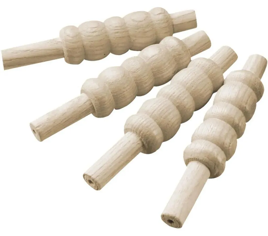 Bails de Cricket 9 Pouces en Bois de Qualité - Set Kookaburra de 4 Unités