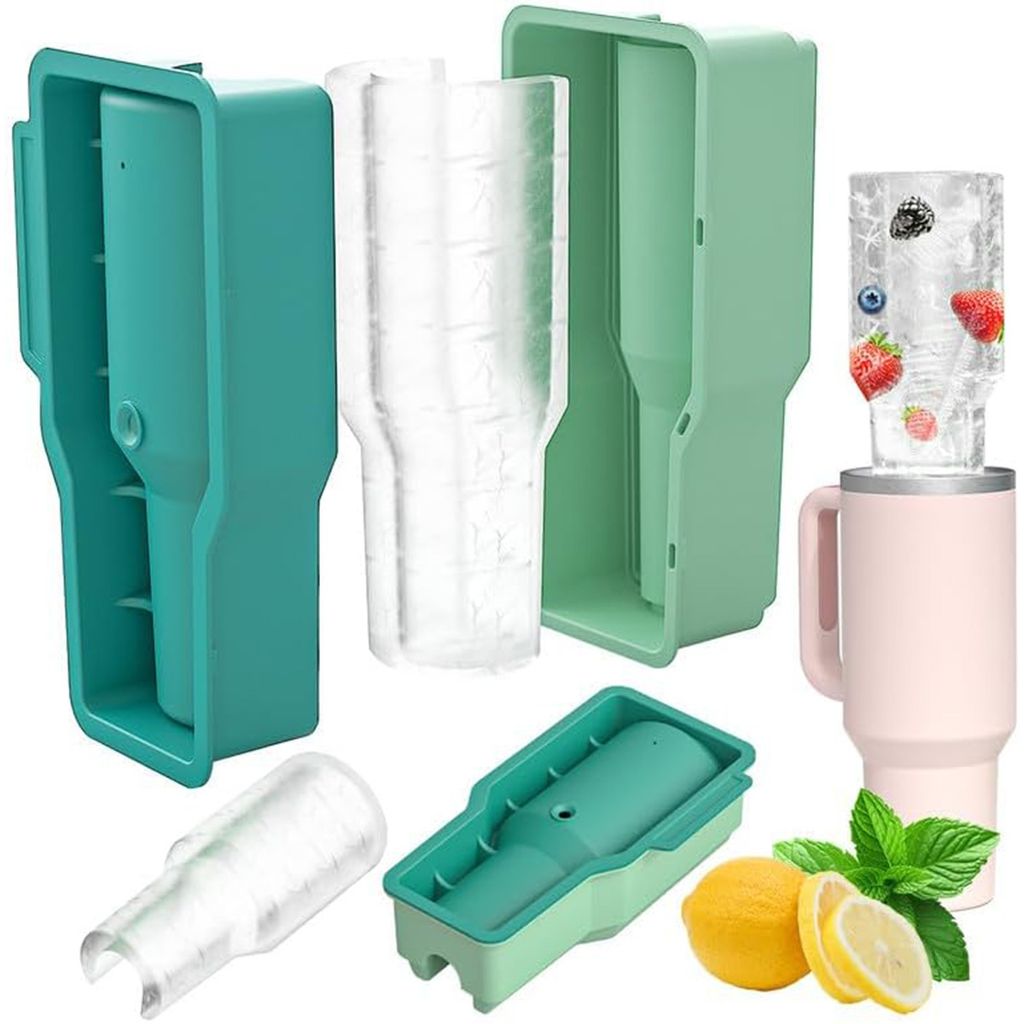 Eiswürfelformen, Eiswürfelform für 1,2 l Becher, 1 Stück Eiswürfelform aus Silikon für Stanley, für Gefrierschrank, Eis, Getränke, Saft, Wh...