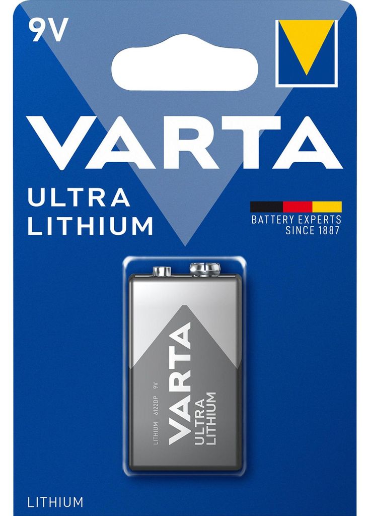 Varta -CR9V, Einwegbatterie, 9V, Lithium, 9 V, 1 Stück(e), Produktbild 