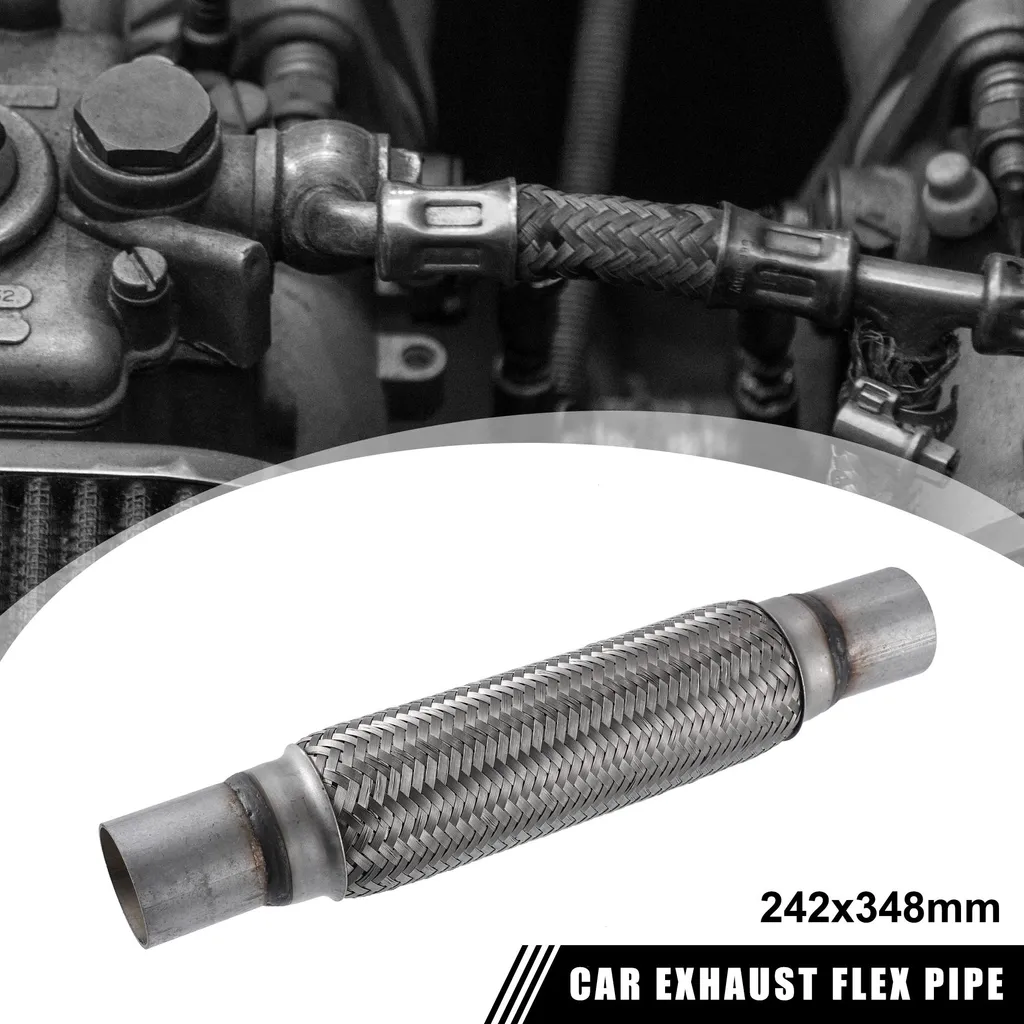 Flexible Échappement Inox 1.75" Triple Couche Haute Résistance