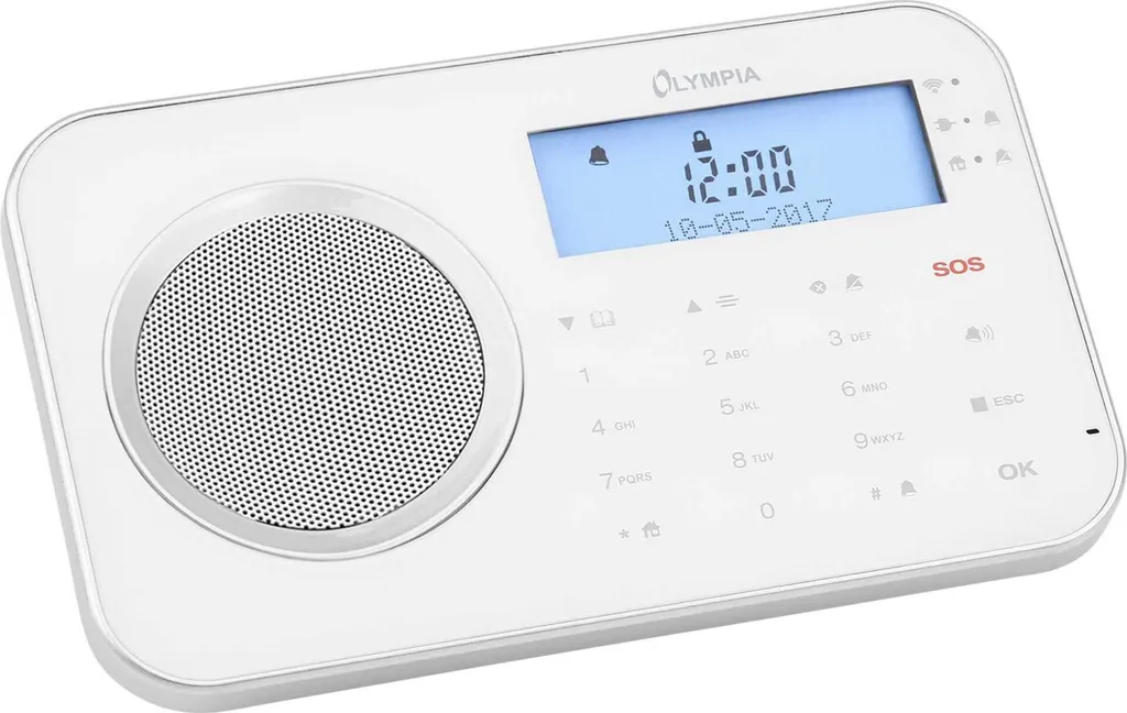 Olympia ProHome 8700 Alarme connectée blanche WLAN GSM haute sécurité