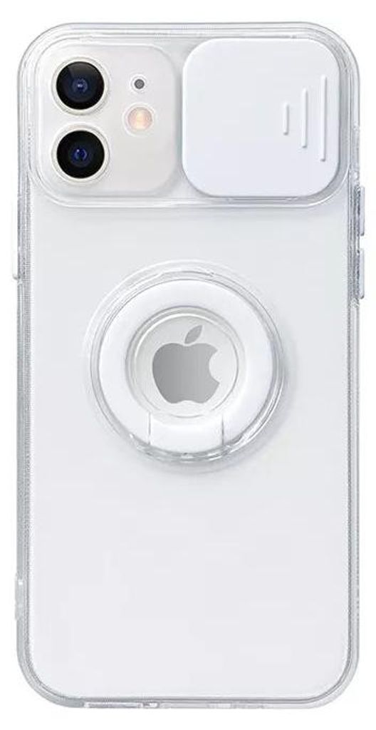 Hülle für iPhone 12 Pro Max in Weiß Kameralinsenschutzhülle aus weichem TPU