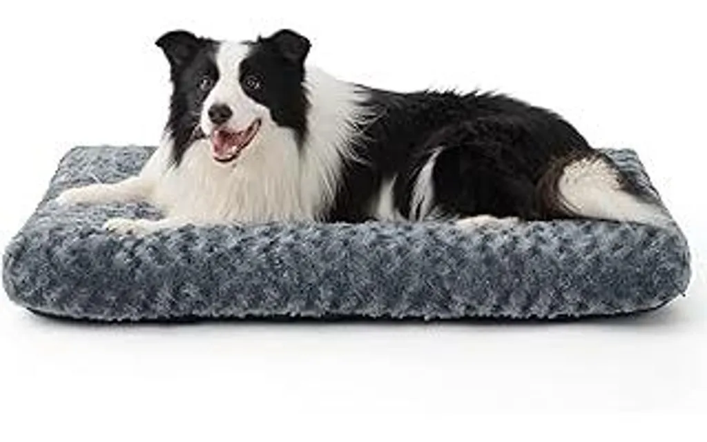 Cuccia Cani Grossa Taglia 104x69cm - Morbido Cuscino Lavabile Grigio