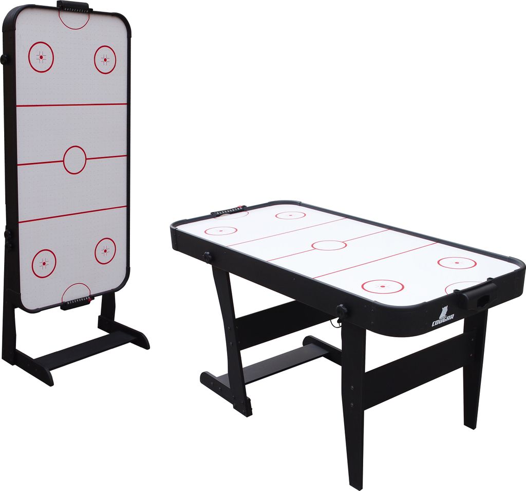 Cougar Icing Airhockeytisch 5ft - Klappbar | Airhockey Tisch inkl. Zubehör (Pucks & Pushers) | Airhockeytisch mit Luft für Kinder und Erwachsene ...