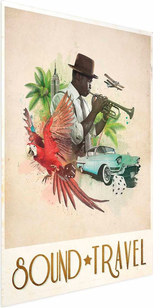 Posterpapier Poster - Sound Travel 60x90 cm Text i-A-0157-ao-a