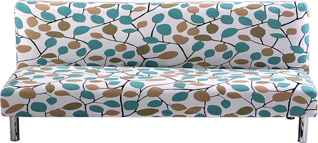Futon Schonbezug Armlose Sofabezug Stretch Schlafsofa Schonbezug Protector Elastic (1, Kontinuierliche Blätter)